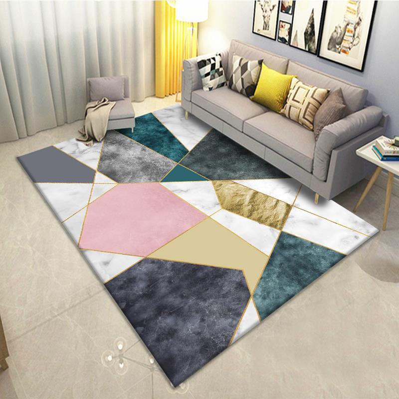 Printed Rug Abstract - Karpet Ruang Tamu VIKAMA Karpet Samping