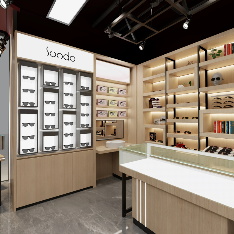 Interior Design Usa - Desain Interior Toko Optik, Perlengkapan Pajangan