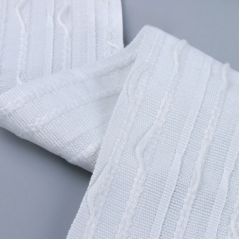 Linen Curtain Eyelet - 10 meter tarik pita lipit Aksesori