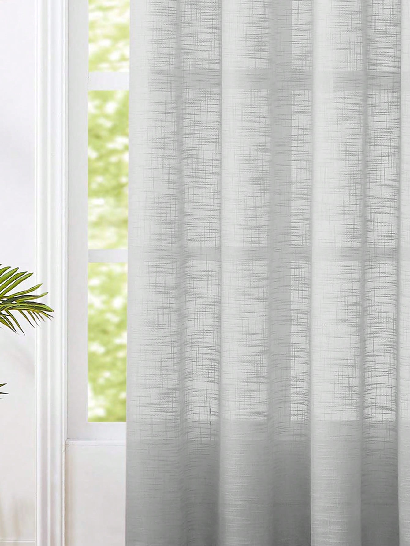 Gorden Semi Transparan Tekstur - Linen Curtain Eyelet ulasan dan harga