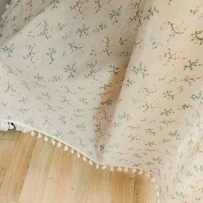 Tirai rumah pertanian bunga se - Linen Curtain Eyelet ulasan dan harga