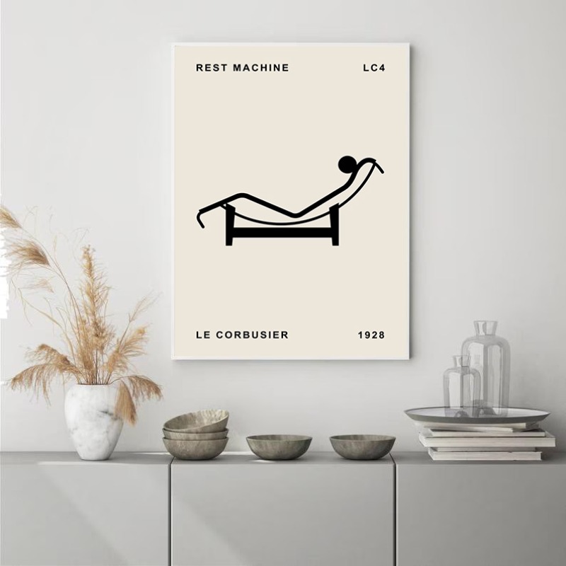 Poster Arsitektur Abstrak Desa - Interior Design Co ulasan dan harga
