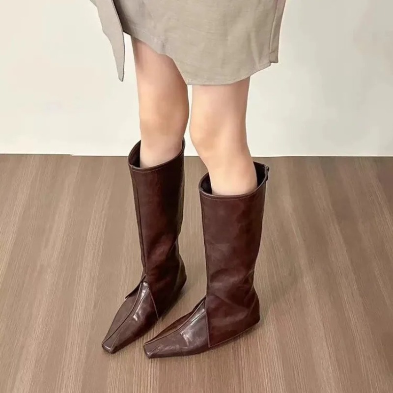 Sepatu Bot Hak Datar dengan Uj - Interior Design Usa ulasan dan harga