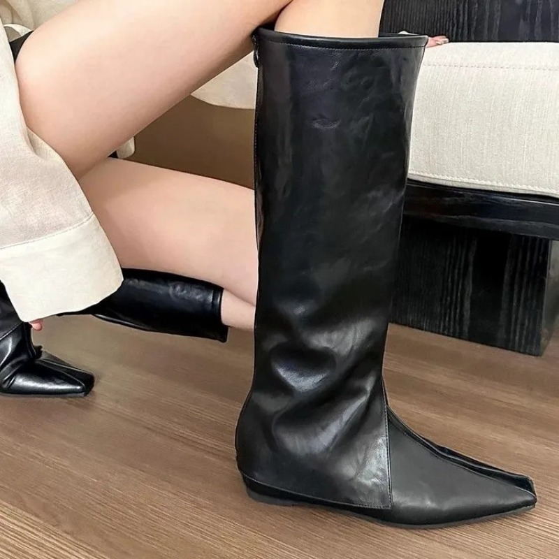 Sepatu Bot Hak Datar dengan Uj - Interior Design Usa ulasan dan harga