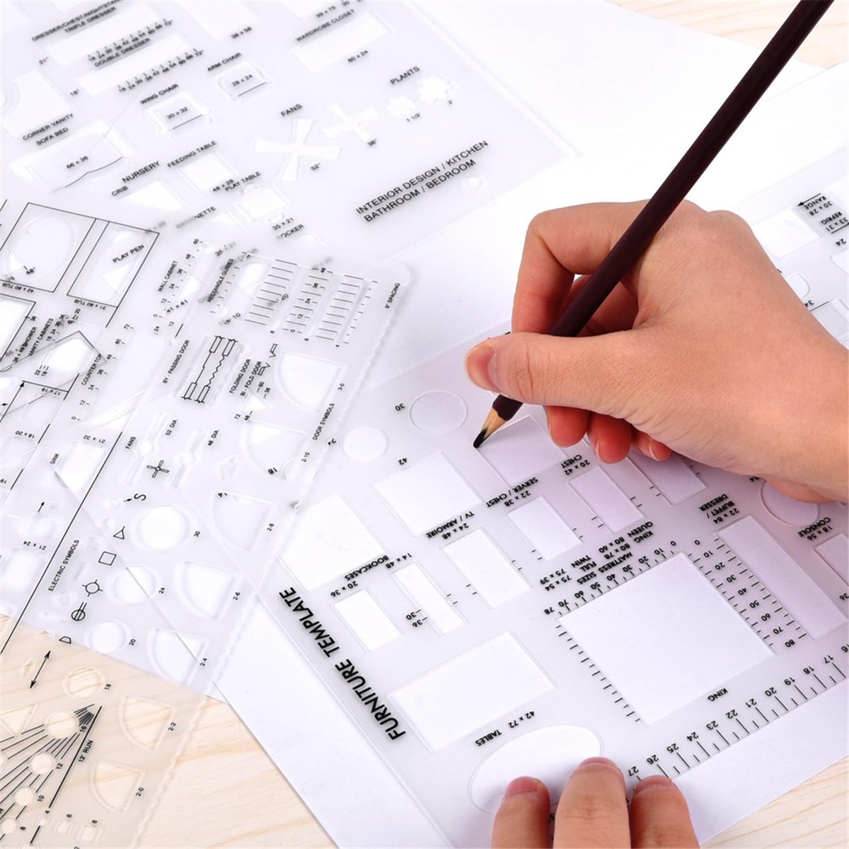 Alat Gambar dan Penggaris Bent - Interior Design Build ulasan dan harga