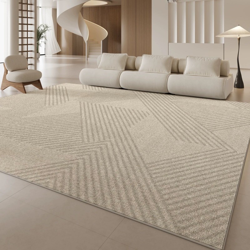 Karpet Geometris Setengah Ling - Printed Rug Abstract ulasan dan harga