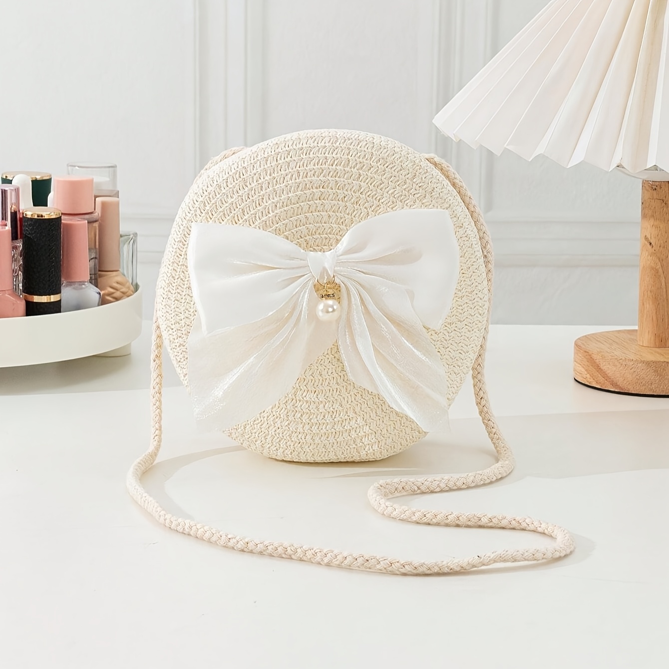 Tas Selempang Jerami Bulat Ele - Interior Design Elegant ulasan dan harga