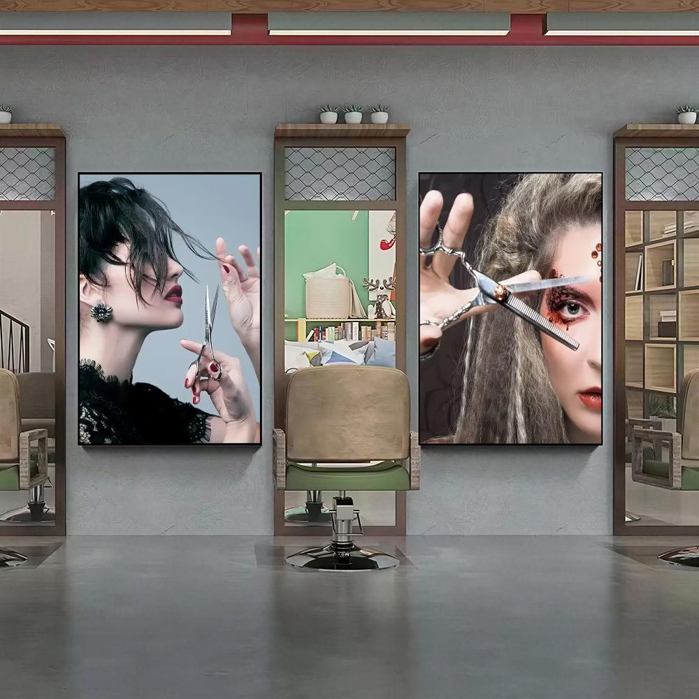 Poster Seni Dinding HD Salon R - Interior Design Illustrated ulasan dan harga