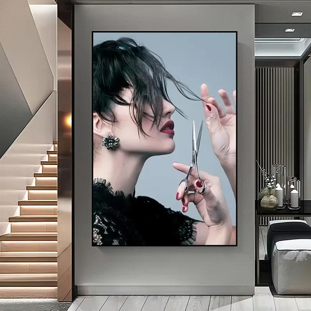 Poster Seni Dinding HD Salon R - Interior Design Illustrated ulasan dan harga