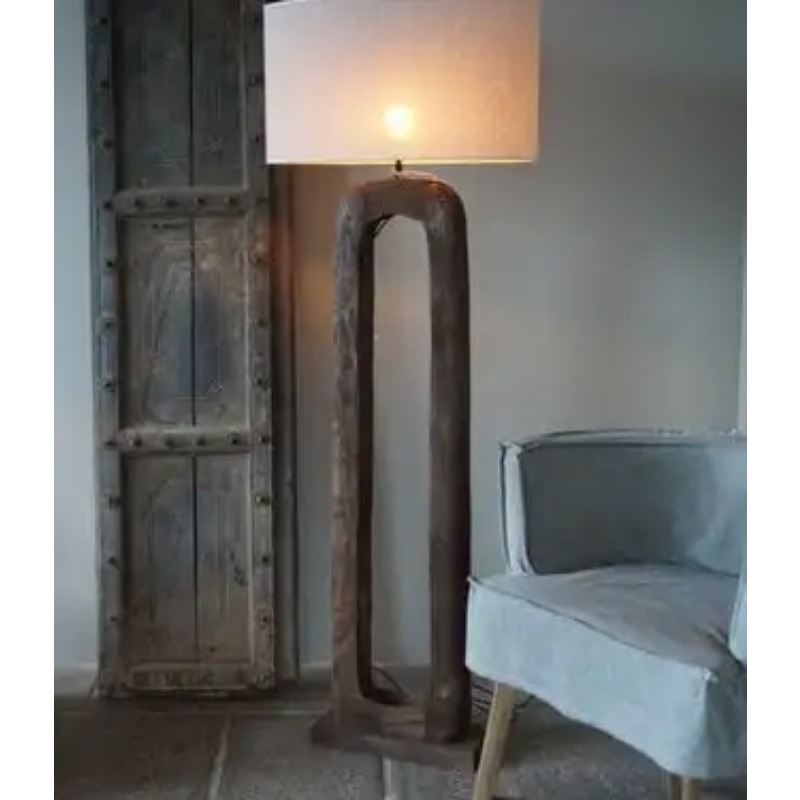 Lampu Lantai Kayu Cokelat Inte - Interior Design Office Space ulasan dan harga