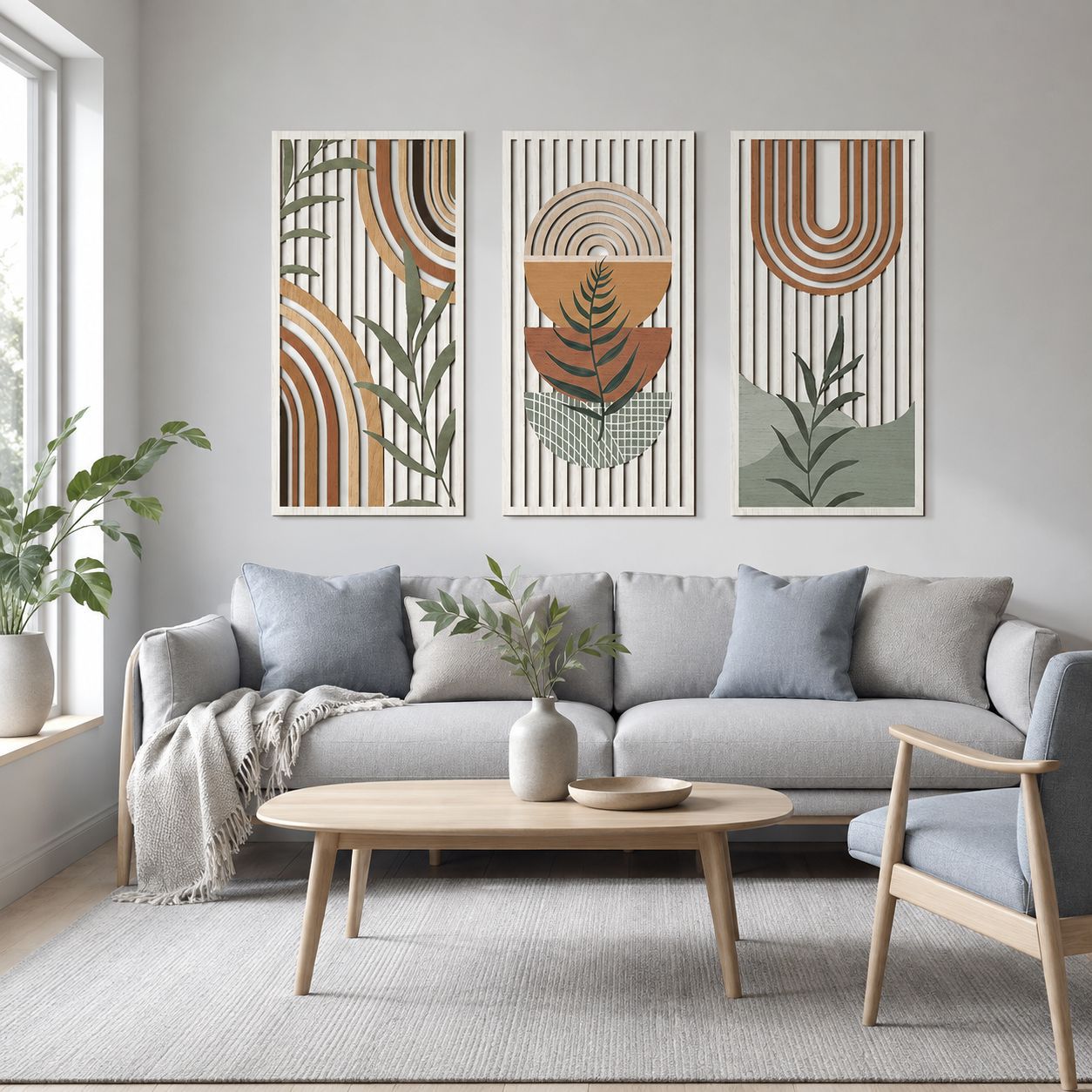 Dekorasi Dinding Kayu Alami De - Interior Design Office Space ulasan dan harga