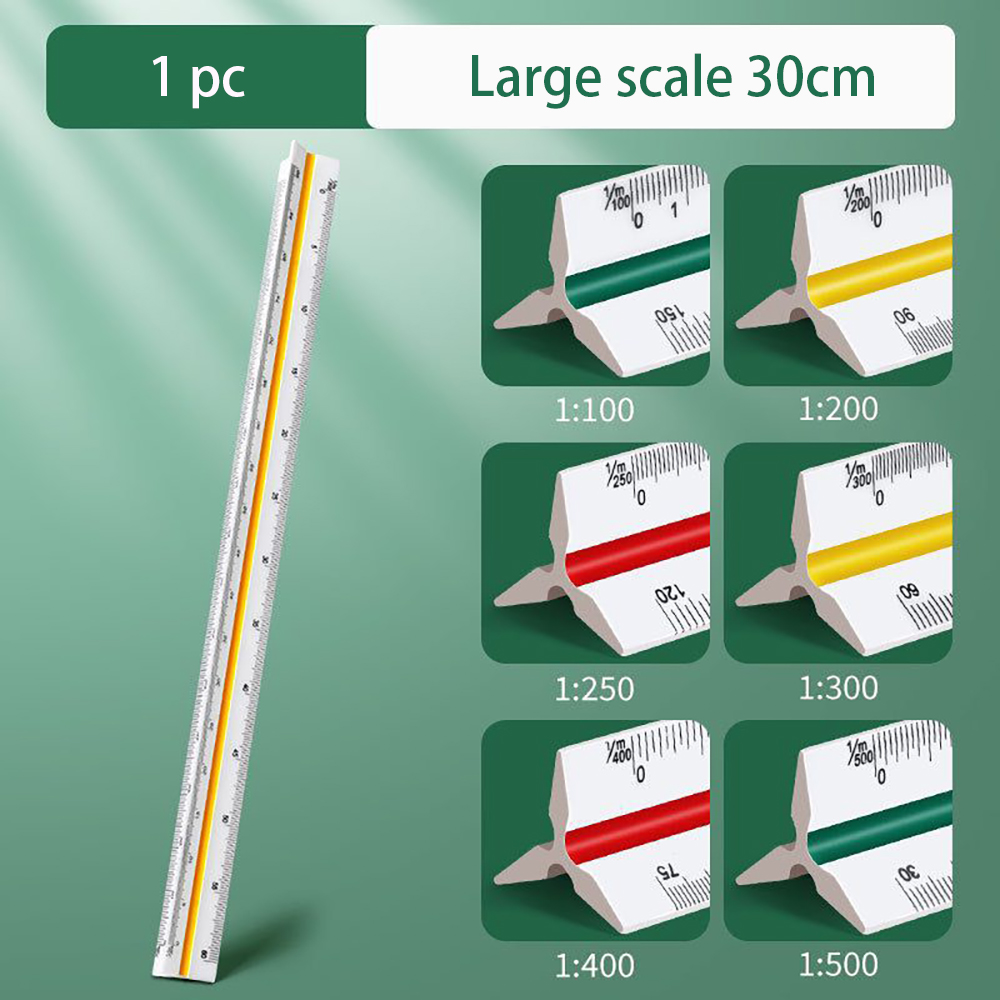 Penggaris skala segitiga 30cm, - Interior Design Usa ulasan dan harga