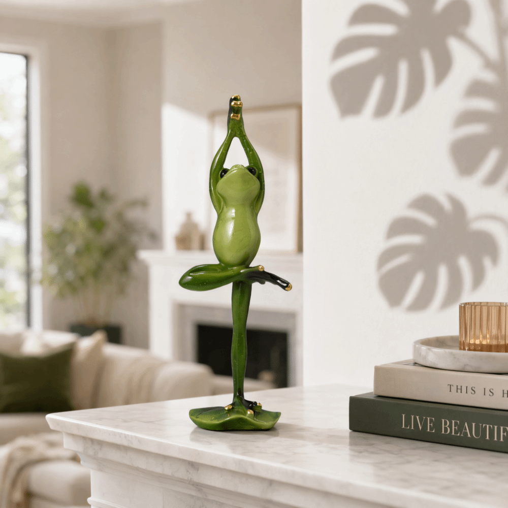 Figur Resin Amfibi Pose Yoga,  - Interior Design Co ulasan dan harga