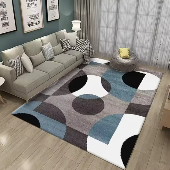 Karpet Geometris Abstrak Moder - Printed Rug Abstract ulasan dan harga