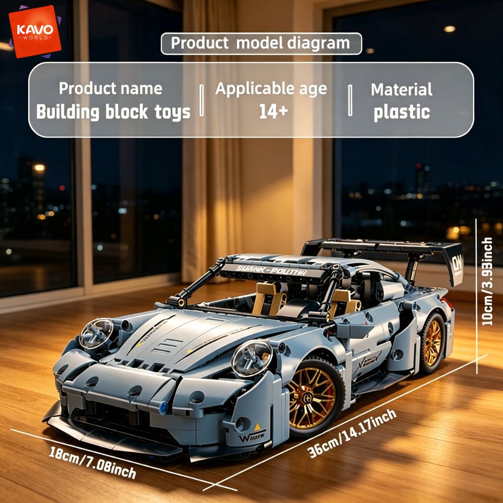 KAVOWORLD 973pcs Mainan Keren  - Interior Design Build ulasan dan harga