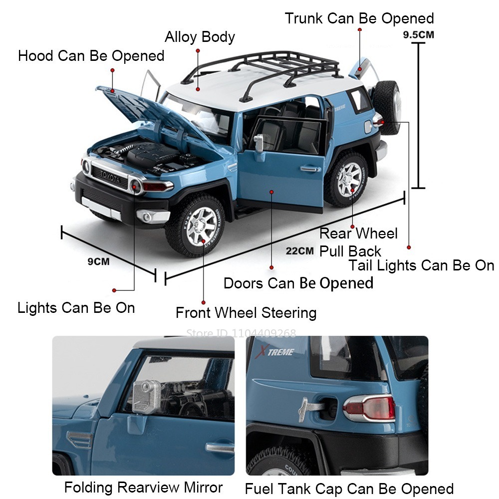Mobil Mainan Model LC79 FJ Cru - Interior Design Style Quiz ulasan dan harga