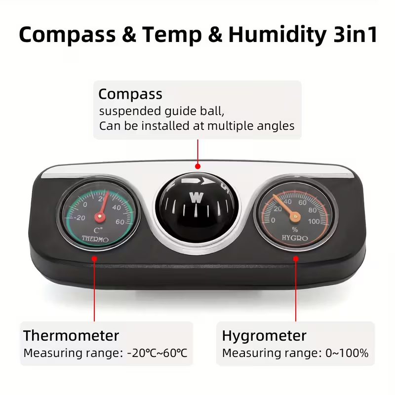 TRALOW 3-in-1 Kompas, Termomet - Interior Design Type ulasan dan harga