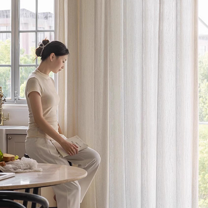 Tirai Semi-Blackout Linen Jacq - Linen Curtain Eyelet ulasan dan harga